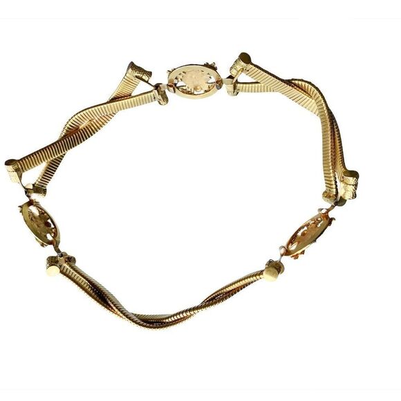 William De Lillo gold plated  Shield belt 1970’s collectible unique 29” main image 6
